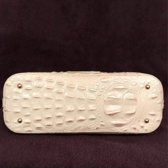 Brahmin Mini Asher Rose Tri Color Melbourne Gator/Croc Leather - Picture 8 of 16
